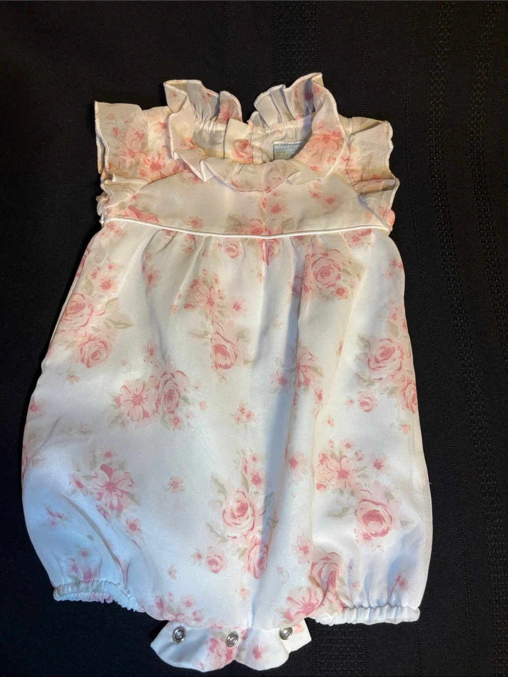 Baby girl dress and romper 6-9 months